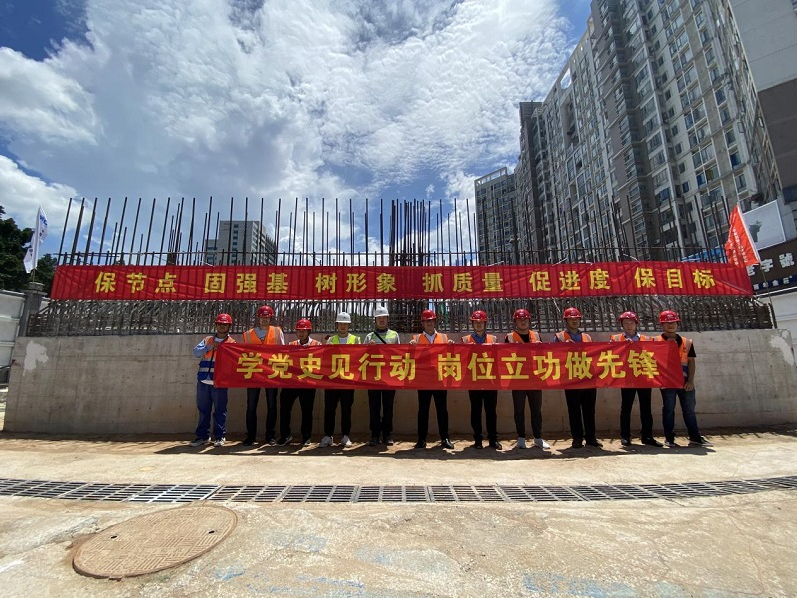 地铁13号线共建综合管廊工程罗宝区间顶管始发井首节沉井顺利下沉.png